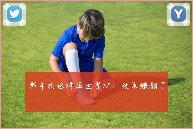 那年我这样压世界杯，结果赚翻了